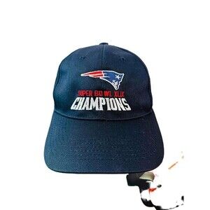 NFL Champions Patriots Hat Men Blue Apparel One Size